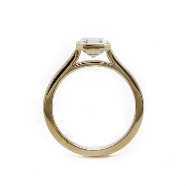 Asscher Cut Diamond Solitaire Engagement Ring Image 2 Joe Escobar Diamonds Campbell, CA