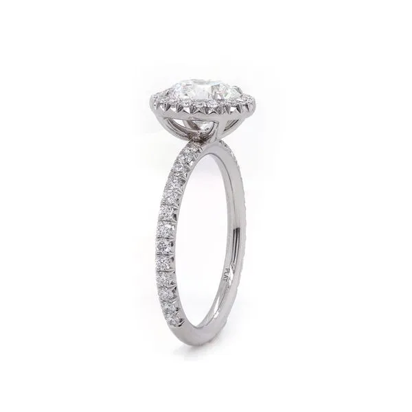 Round Diamond Halo Engagement Ring Image 2 Joe Escobar Diamonds Campbell, CA