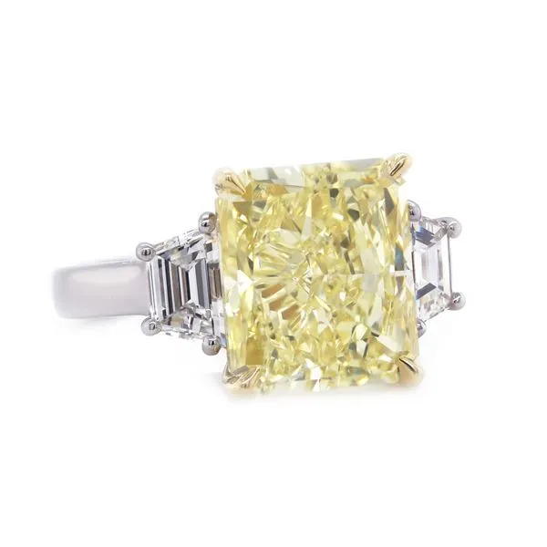 Yellow Diamond Radiant Ring Joe Escobar Diamonds Campbell, CA