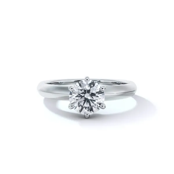 Six Prong Diamond Solitaire Engagement Ring Joe Escobar Diamonds Campbell, CA