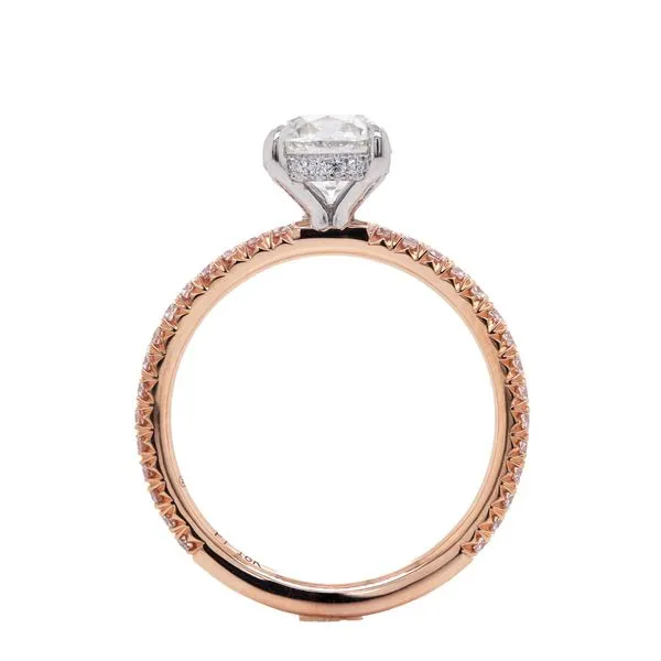Rose Gold Diamond Engagement Ring Image 2 Joe Escobar Diamonds Campbell, CA