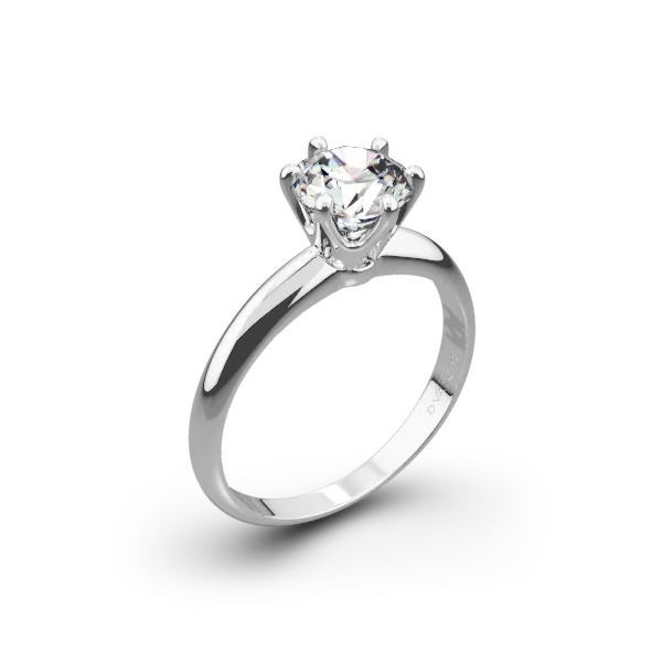 Six Prong Diamond Engagement Ring Joe Escobar Diamonds Campbell, CA
