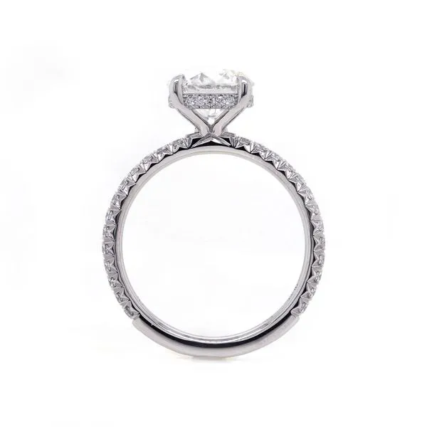 Diamond Engagement Ring French Pave Image 2 Joe Escobar Diamonds Campbell, CA