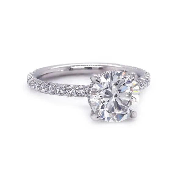 Diamond Engagement Ring French Pave Joe Escobar Diamonds Campbell, CA