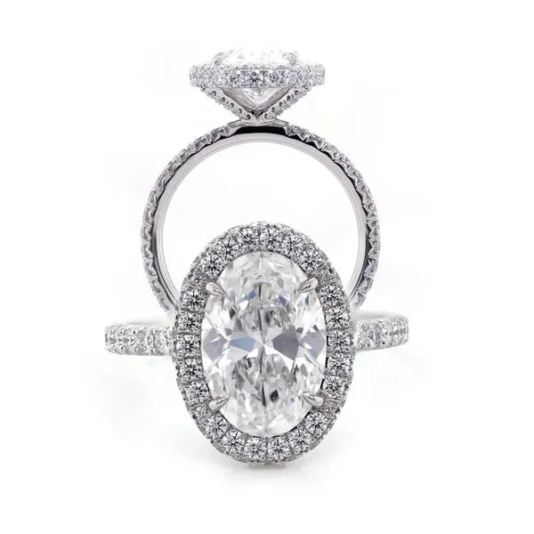 Oval Diamond Halo Engagement Ring Joe Escobar Diamonds Campbell, CA