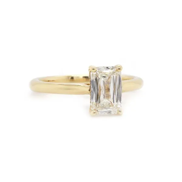 Elongated Cushion Cut Diamond Solitaire Ring Joe Escobar Diamonds Campbell, CA