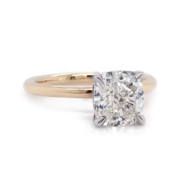 Cushion Cut Diamond Solitaire Ring Joe Escobar Diamonds Campbell, CA