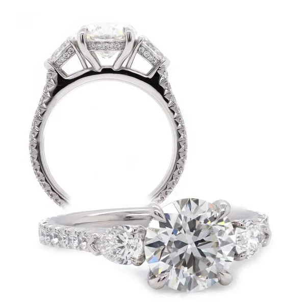 Three Stone Diamond Engagment Ring Joe Escobar Diamonds Campbell, CA