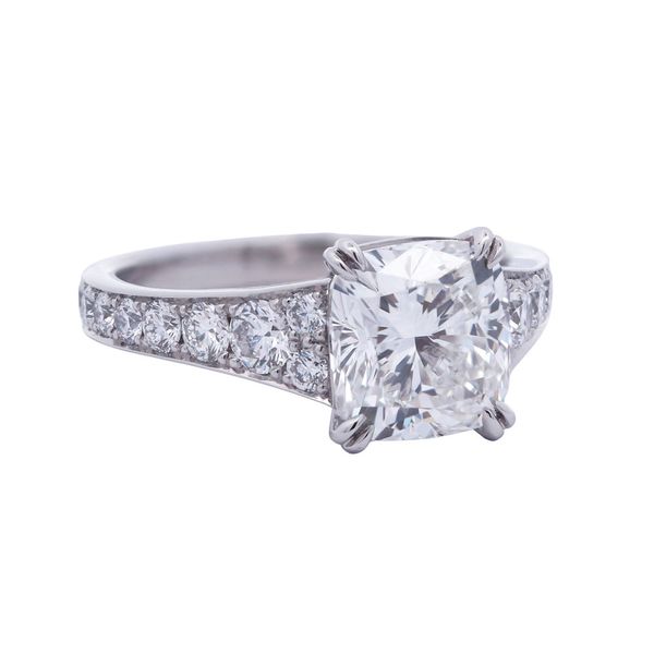 Cushion Cut Diamond Engagement Ring Joe Escobar Diamonds Campbell, CA