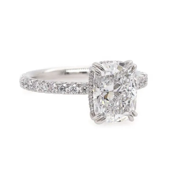Elongated Cushion Diamond Engagement Ring Joe Escobar Diamonds Campbell, CA