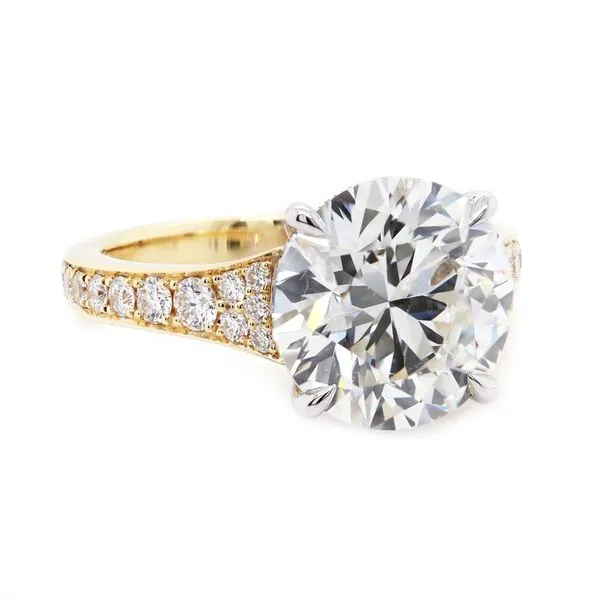 Pave Diamond Engagement Ring Joe Escobar Diamonds Campbell, CA
