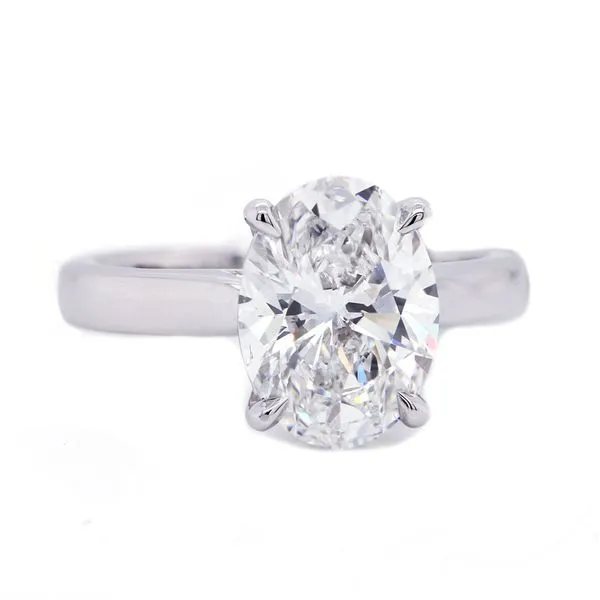Oval Diamond Solitaire Ring Joe Escobar Diamonds Campbell, CA