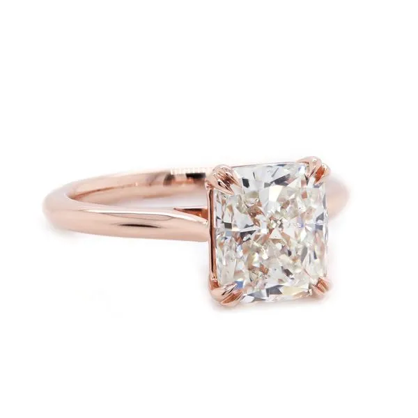 Elongated Cushion Solitaire Engagement Ring Joe Escobar Diamonds Campbell, CA