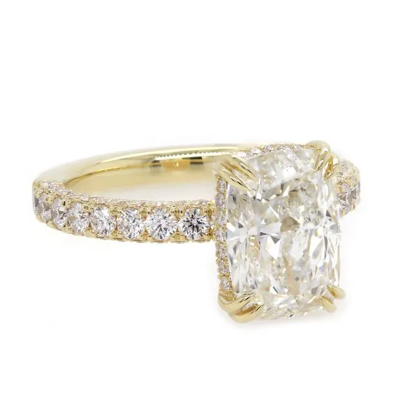 Elongated Cushion Cut Diamond Engagement Ring Joe Escobar Diamonds Campbell, CA