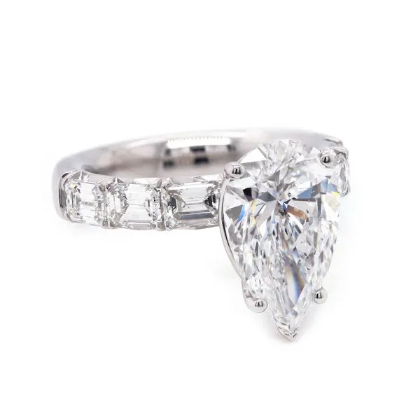 Pear Diamond Engagement Ring Joe Escobar Diamonds Campbell, CA