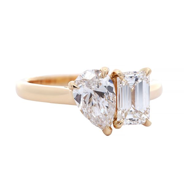 Toi et Moi style Diamond Engagement Ring Joe Escobar Diamonds Campbell, CA