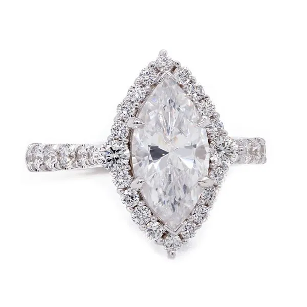 Marquise Diamond Halo Ring Joe Escobar Diamonds Campbell, CA
