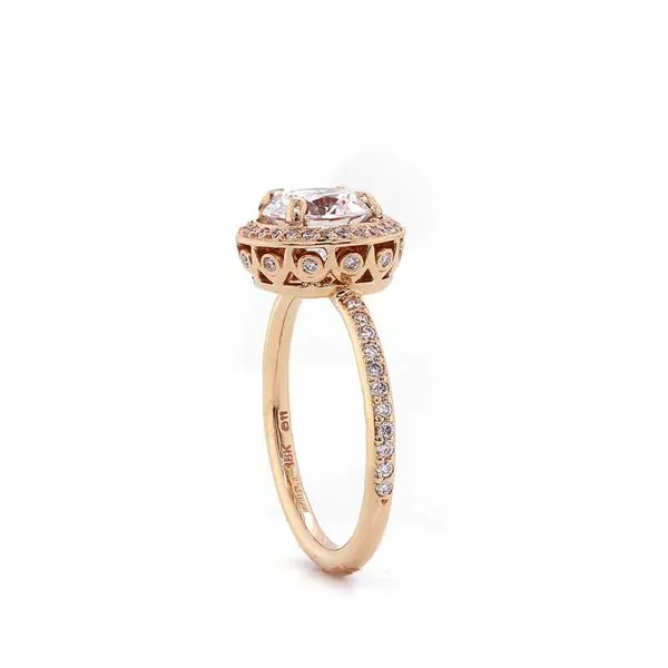 Michael B design Quintessa Halo Ring Image 2 Joe Escobar Diamonds Campbell, CA