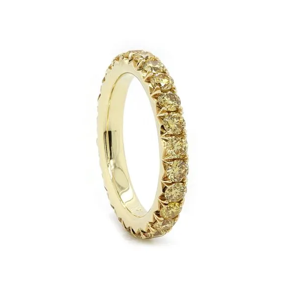 Fancy Vivid Yellow Diamond Eternity Band Joe Escobar Diamonds Campbell, CA