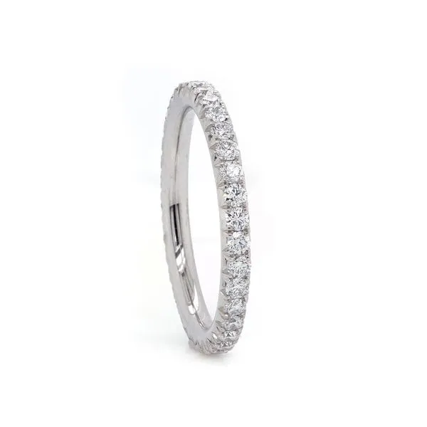 French Pave Diamond Eternity Band 1.1ct twt Joe Escobar Diamonds Campbell, CA