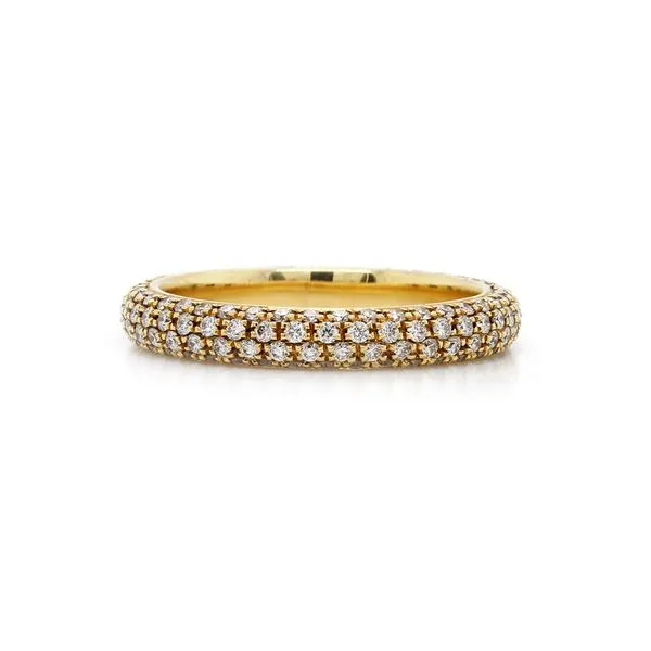 Three Sided Diamond Pave Band Joe Escobar Diamonds Campbell, CA