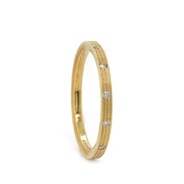 Sholdt Design Diamond Textured Band Joe Escobar Diamonds Campbell, CA