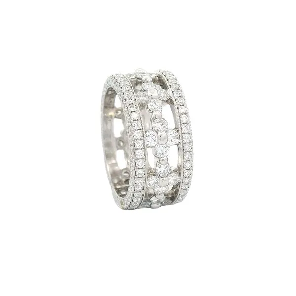 Clover Style Diamond Three Sided Band Joe Escobar Diamonds Campbell, CA
