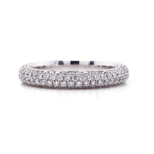 Four Row Diamond Pave Band Joe Escobar Diamonds Campbell, CA
