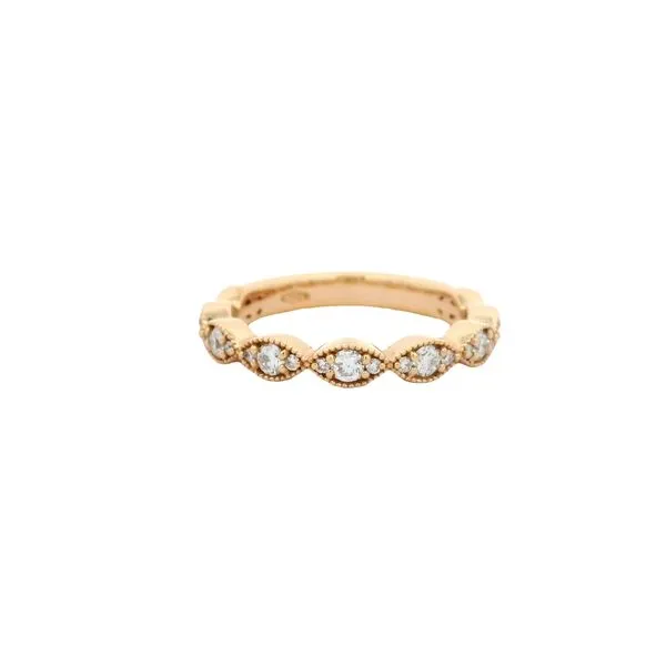 Rose Gold Vintage Pave Band Joe Escobar Diamonds Campbell, CA