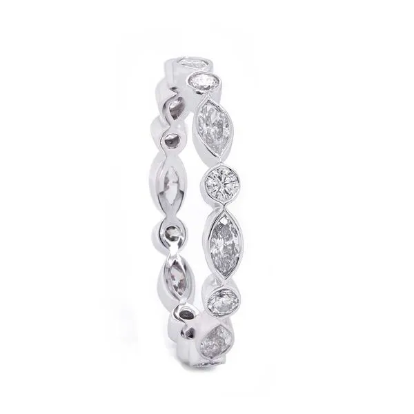 Marquise and Round Diamond Eternity Band Joe Escobar Diamonds Campbell, CA