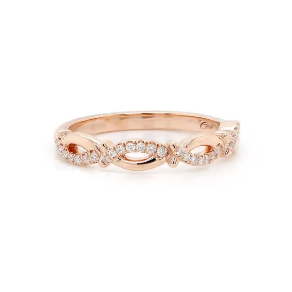 Rose Gold Twist Diamond Band Joe Escobar Diamonds Campbell, CA