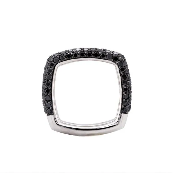 Square Black Diamond Pave Band Image 2 Joe Escobar Diamonds Campbell, CA
