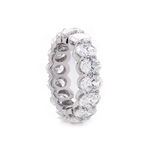 Oval Diamond Eternity Band 6.87ct twt Joe Escobar Diamonds Campbell, CA