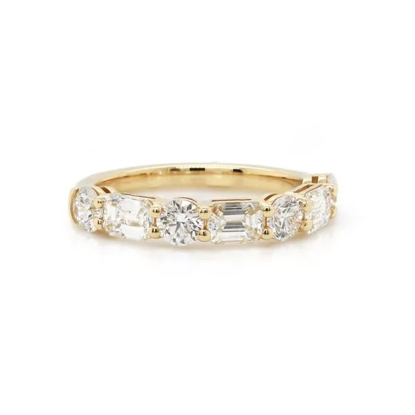 Alternating Emerald Cut and Round Diamond Band Joe Escobar Diamonds Campbell, CA