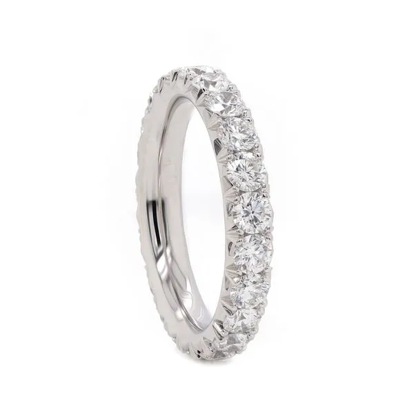 French Pave Diamond Eternity Band 2ct twt Joe Escobar Diamonds Campbell, CA