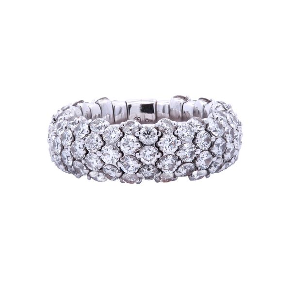 Expandable Diamond Pave Eternity Band Joe Escobar Diamonds Campbell, CA