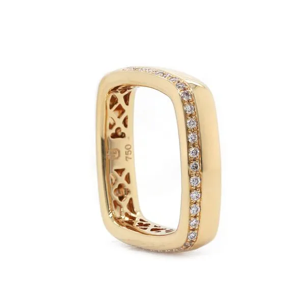 Square Diamond Pave Band Joe Escobar Diamonds Campbell, CA