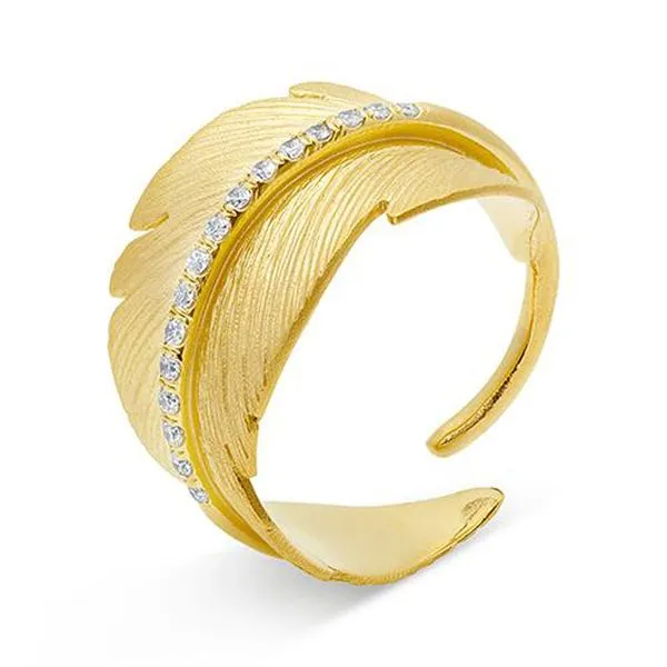 Marika Design Diamond Feather Ring Joe Escobar Diamonds Campbell, CA