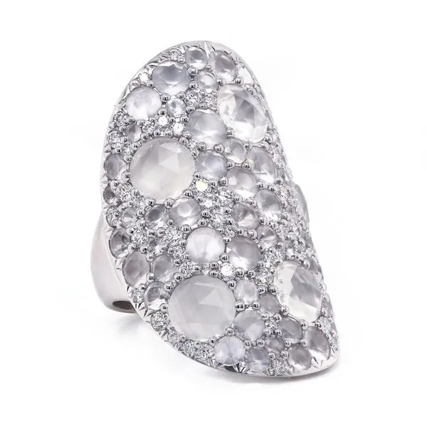 Moonstone and Diamond Fashion Band Joe Escobar Diamonds Campbell, CA