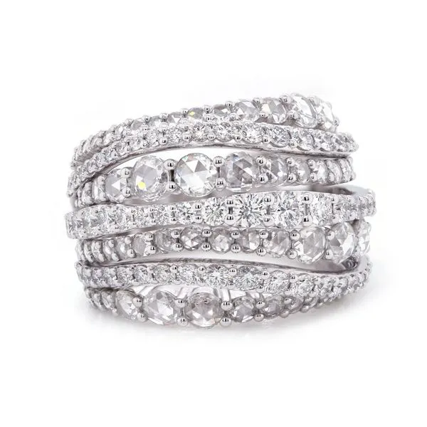 Seven Row Diamond Band Joe Escobar Diamonds Campbell, CA