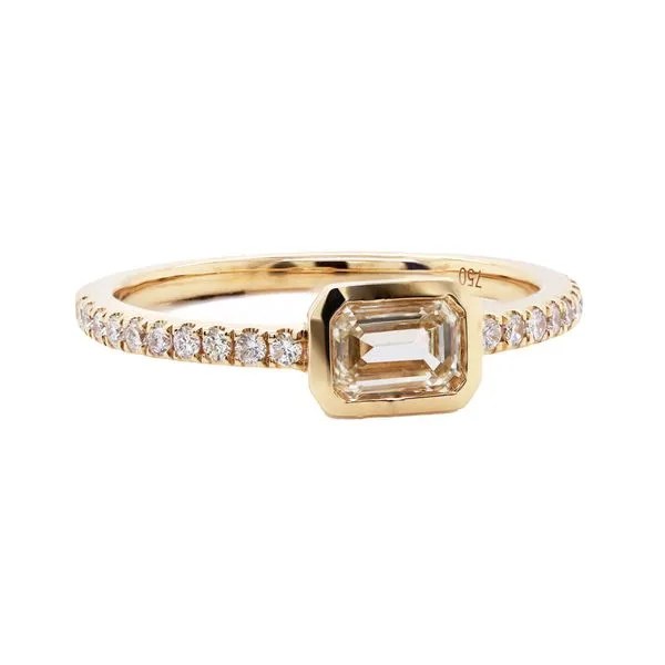Emerald Cut East West Diamond Band Joe Escobar Diamonds Campbell, CA