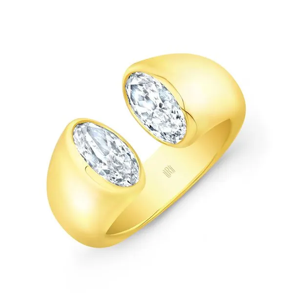 Rahaminov Design Moval Two Stone Diamond Band Joe Escobar Diamonds Campbell, CA
