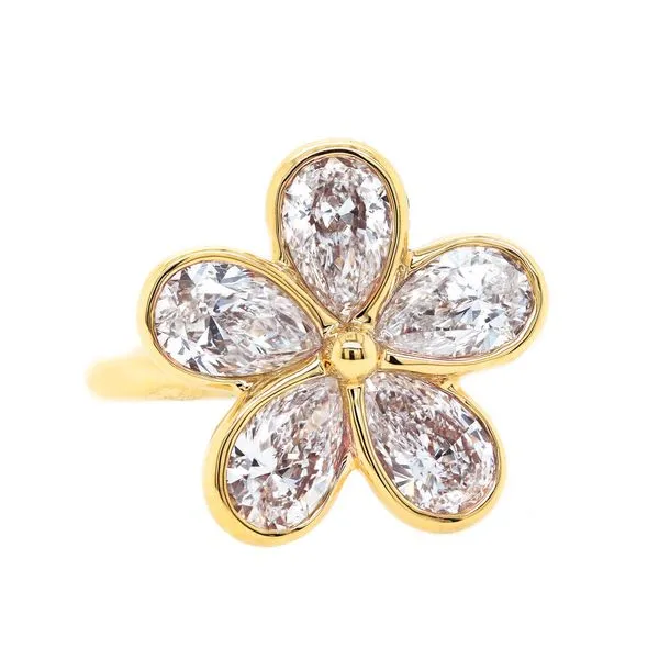 Rahaminov Design Diamond Flower Ring Joe Escobar Diamonds Campbell, CA