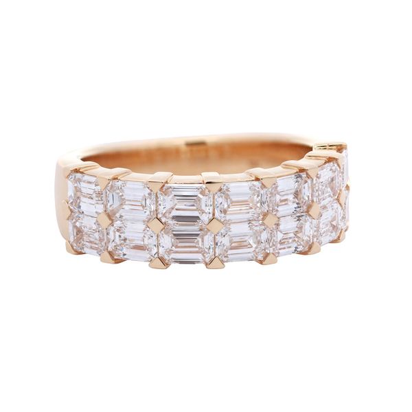 Two Row Emerald Cut Diamond Band Joe Escobar Diamonds Campbell, CA