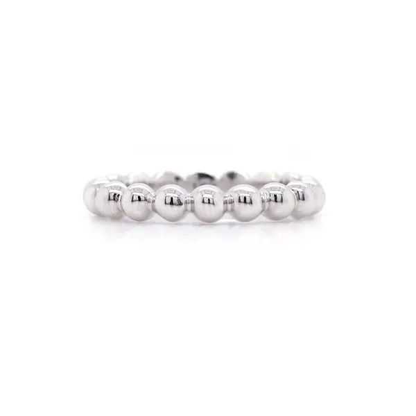 Bead Band in White Gold Joe Escobar Diamonds Campbell, CA