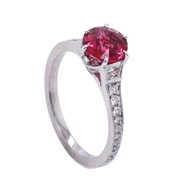 Pink Spinel Vintage Ring Image 2 Joe Escobar Diamonds Campbell, CA