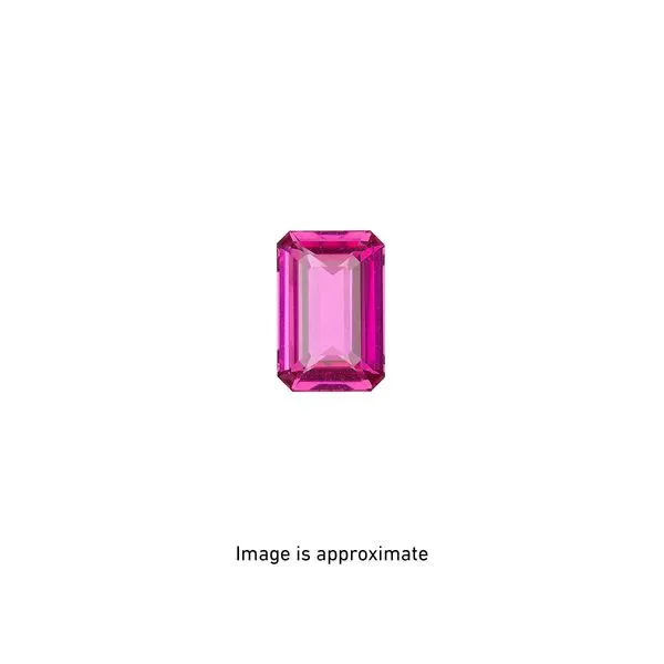 Emerald Cut Pink Sapphire Channel Ring Image 3 Joe Escobar Diamonds Campbell, CA