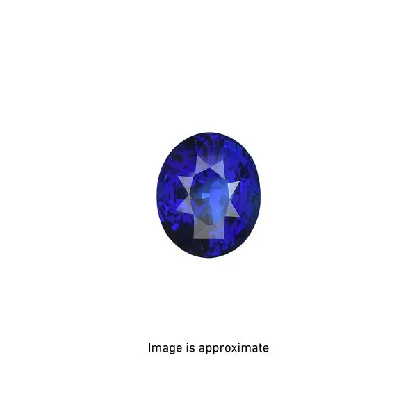 Oval Blue Sapphire Pave Three Sided Ring Image 3 Joe Escobar Diamonds Campbell, CA
