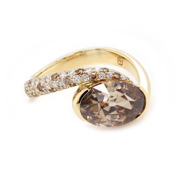 Custom Bypass Ring Brown Diamond Joe Escobar Diamonds Campbell, CA