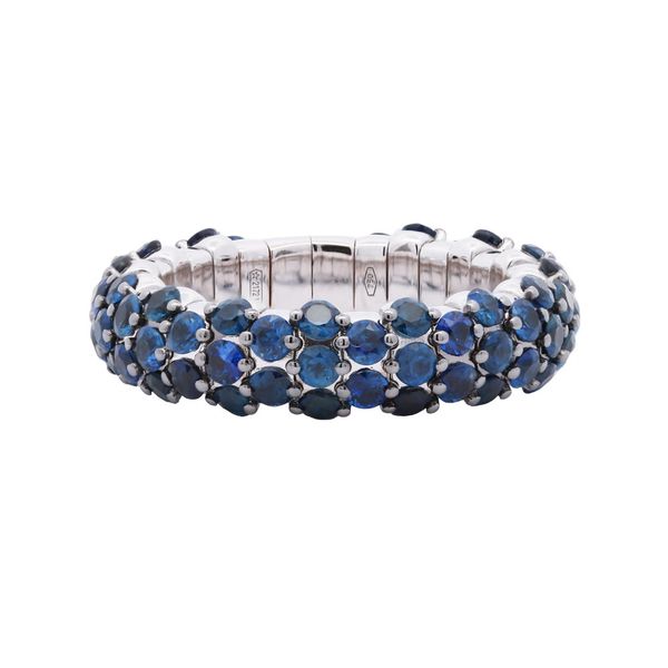 Expandable Blue Sapphire Eternity Band Joe Escobar Diamonds Campbell, CA